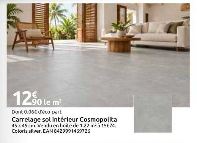 Carrelage sol intérieur Cosmopolita