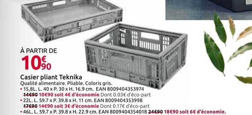 Casier pliant Teknika