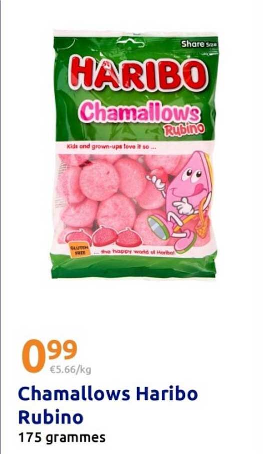 Chamallows Haribo Rubino