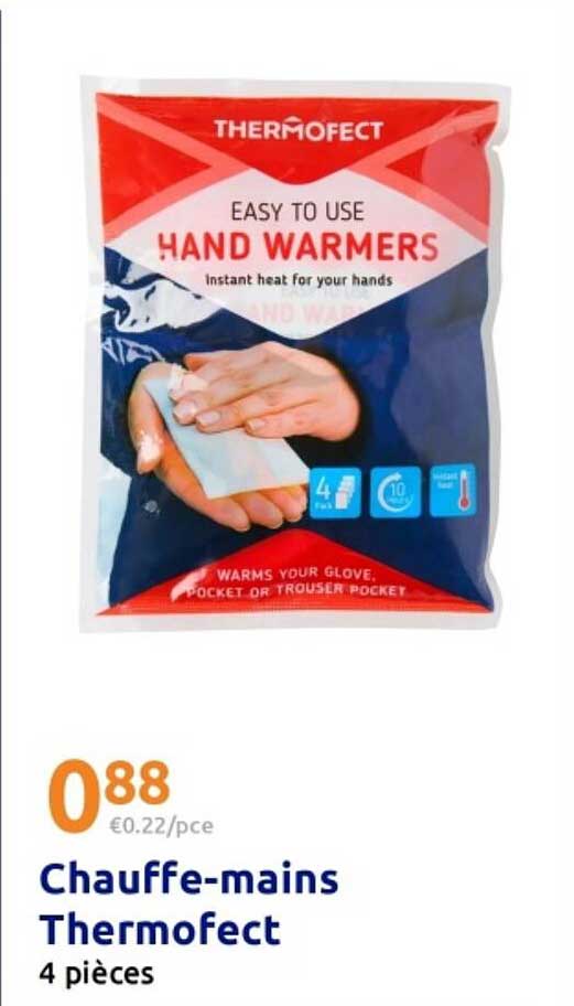 Chauffe-mains Thermofect 4 pièces