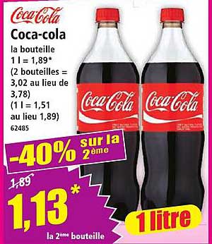 Coca-cola la bouteille 1 l