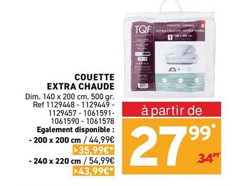 COUETTE EXTRA CHAUDE