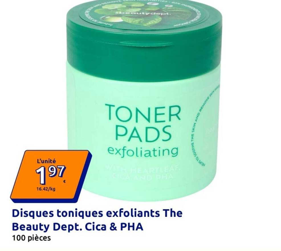 Disques toniques exfoliants The Beauty Dept. Cica & PHA