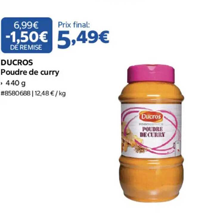 DUCROS Poudre de curry 440 g