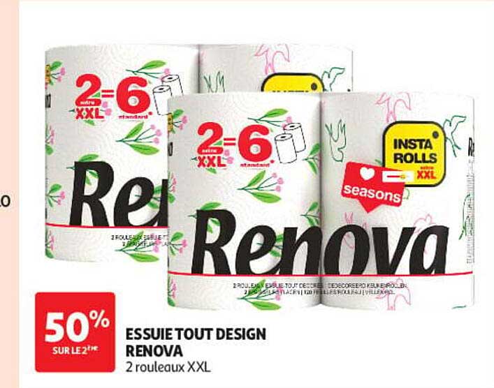ESSUIE TOUT DESIGN RENOVA 2 rouleaux XXL