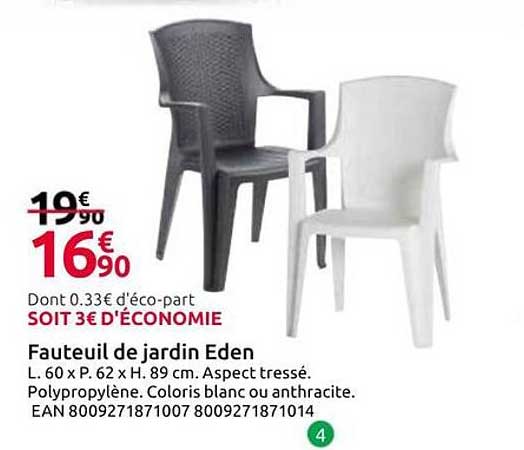 Fauteuil de jardin Eden