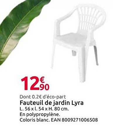 Fauteuil de jardin Lyra