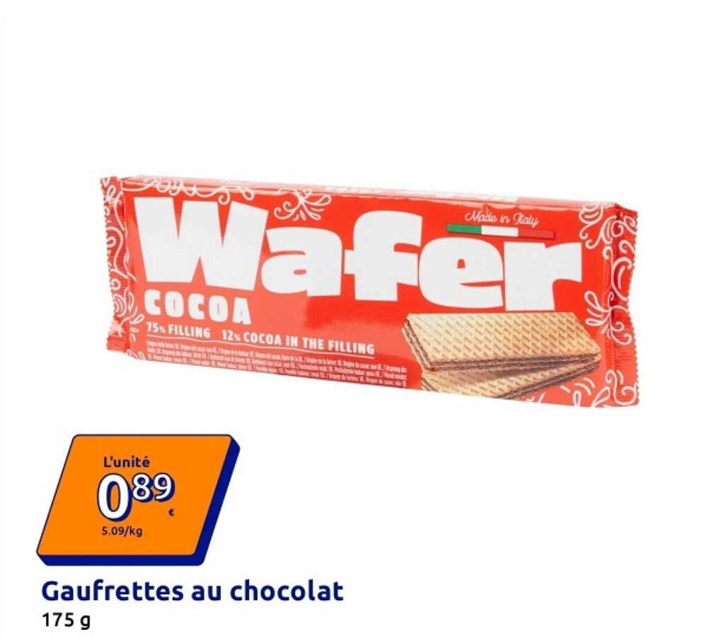Gaufrettes au chocolat