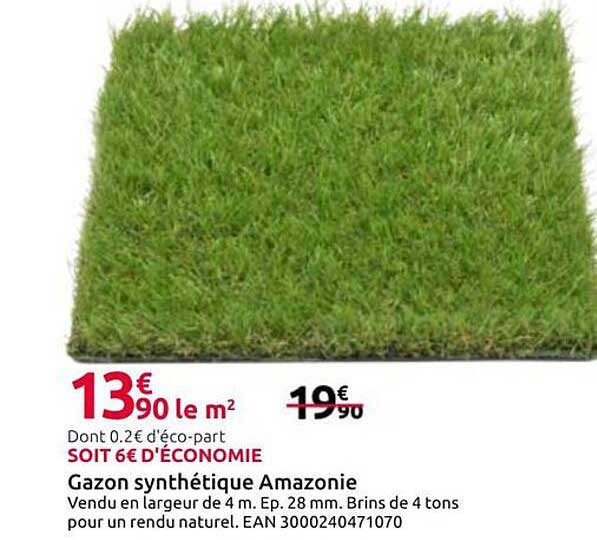 Gazon synthétique Amazonie