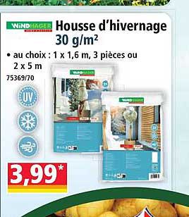 Housse d'hivernage 30 g/m²