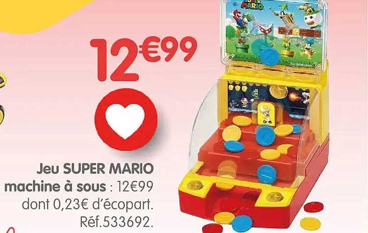 Jeu SUPER MARIO machine à sous