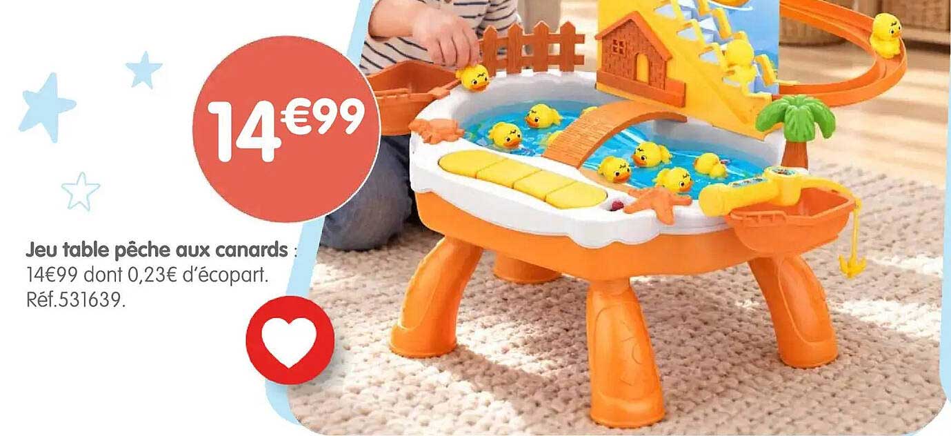 Jeu table pêche aux canards :