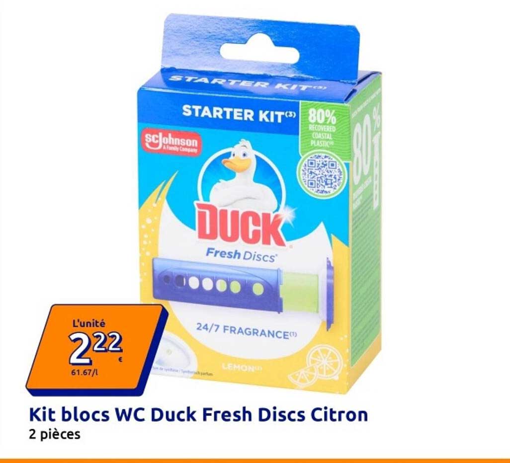 Kit blocs WC Duck Fresh Discs Citron