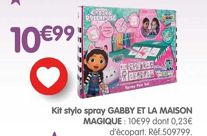 Kit stylo spray GABBY ET LA MAISON MAGIQUE