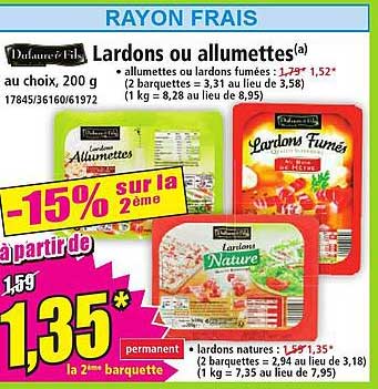Lardons ou allumettes