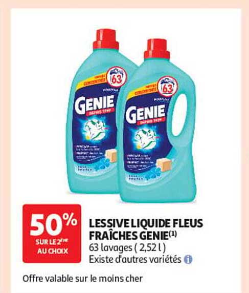 LESSIVE LIQUIDE FLEURS FRAÎCHES GENIE(1)