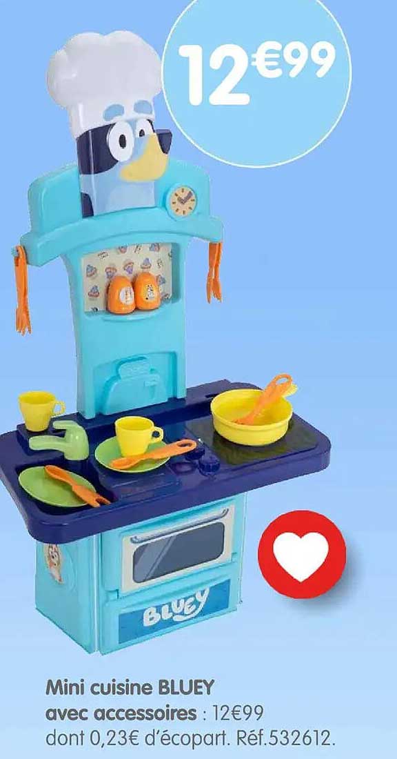 Mini cuisine BLUEY avec accessoires
