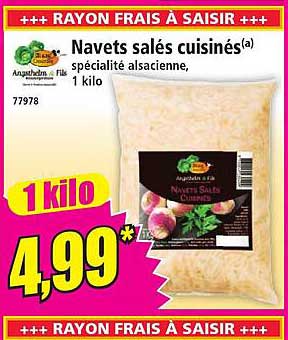 Navets salés cuisinés(a) spécialité alsacienne, 1 kilo