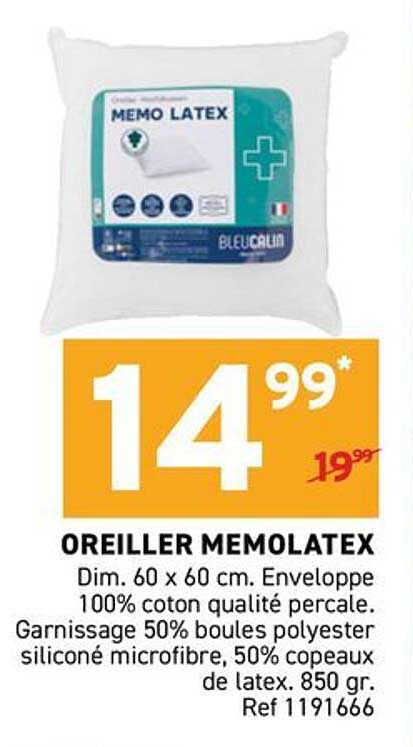 OREILLER MEMOLATEX