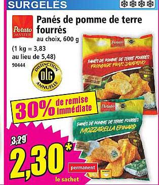 Panés de pomme de terre fourrés