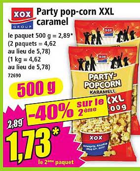 Party pop-corn XXL caramel