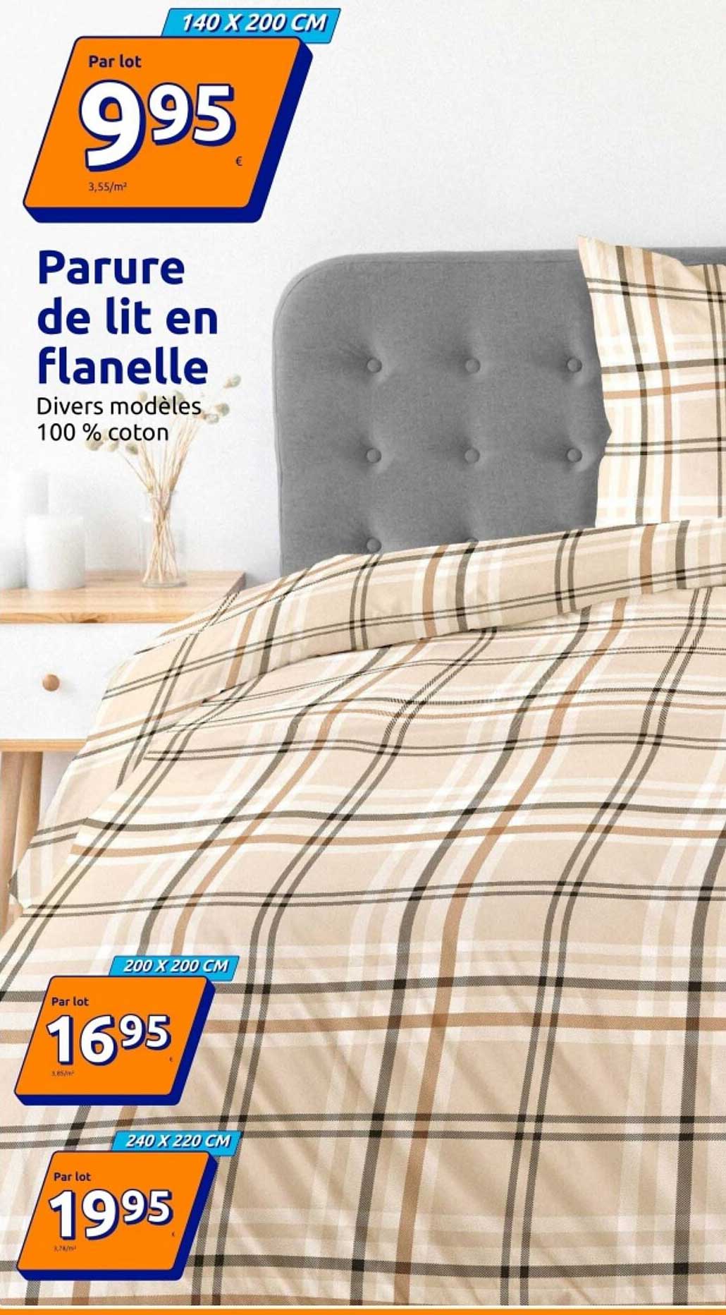 Parure de lit en flanelle