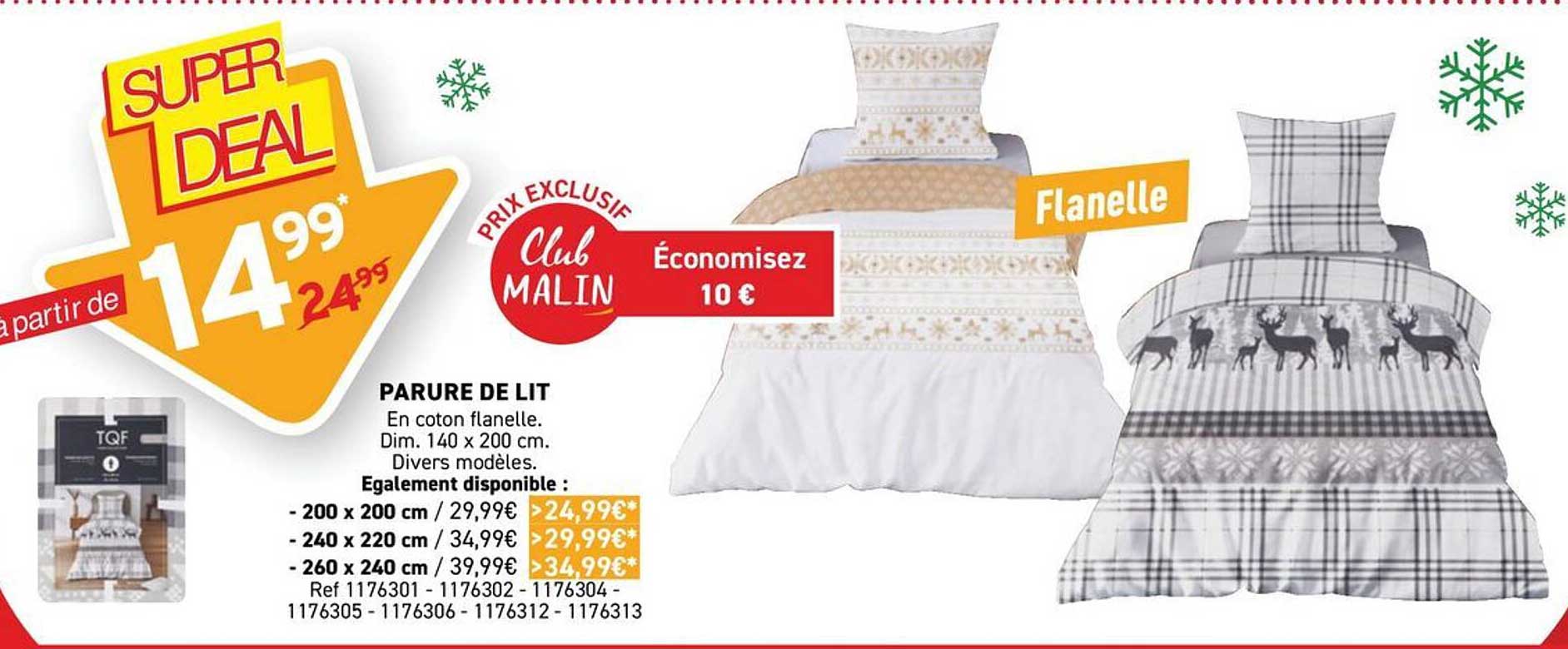 PARURE DE LIT