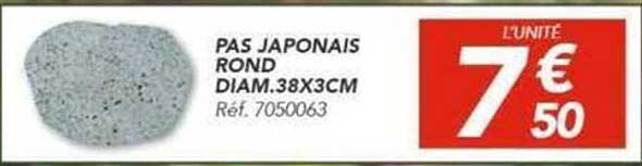 PAS JAPONAIS ROND DIAM.38X3CM