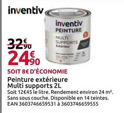 Peinture extérieure Multi supports 2L