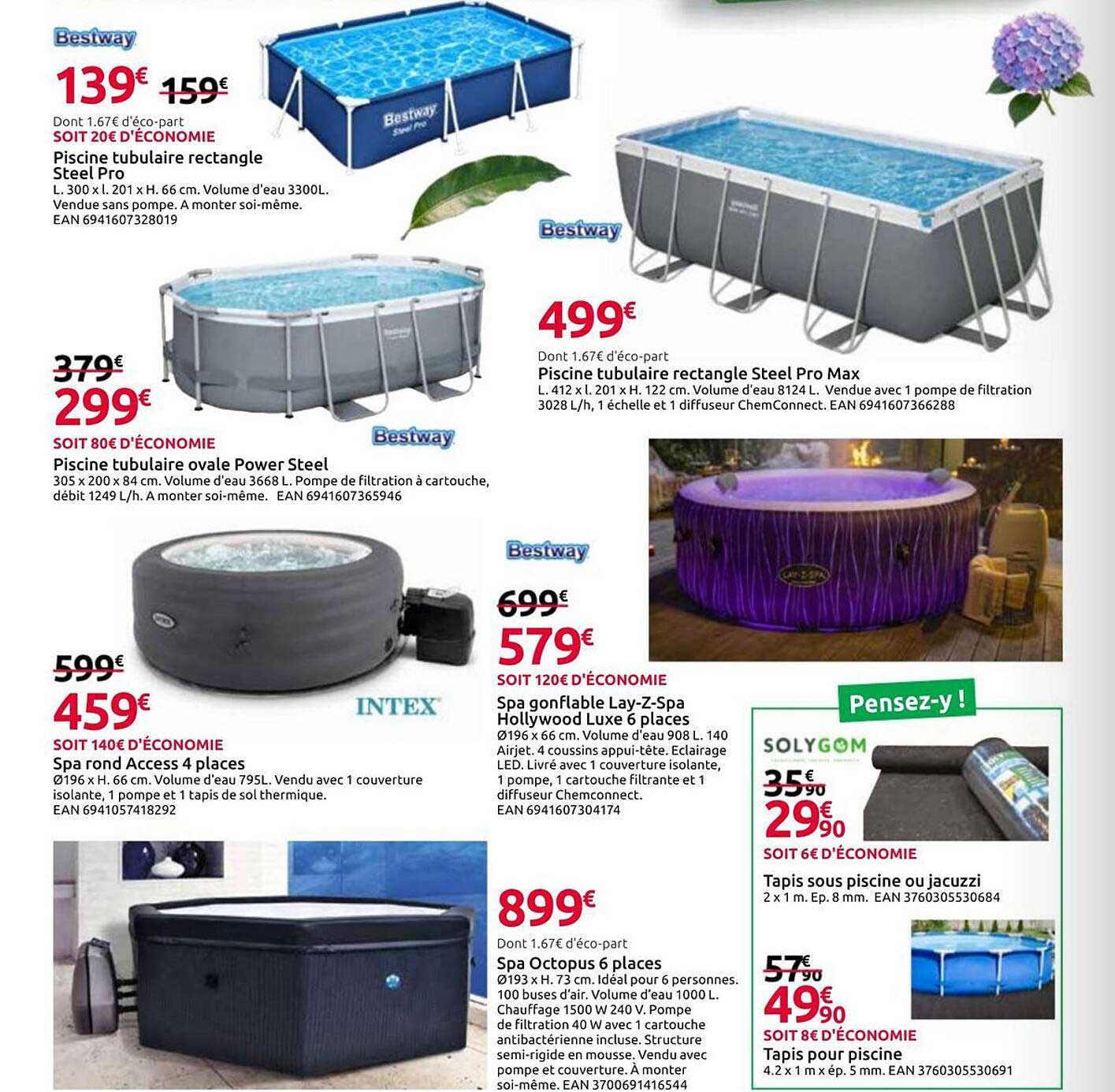 Piscine tubulaire rectangle Steel Pro