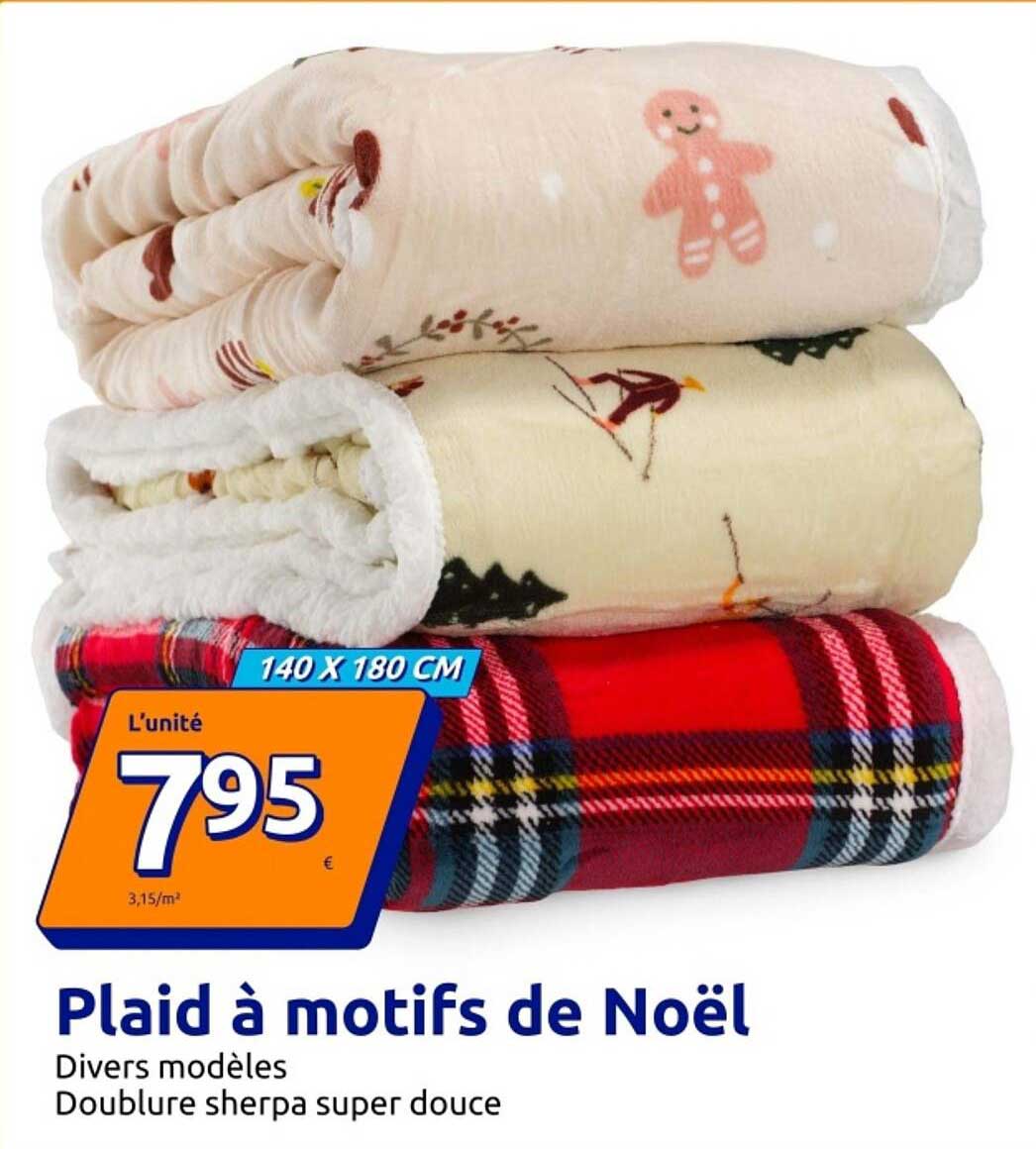 Plaid à motifs de Noël