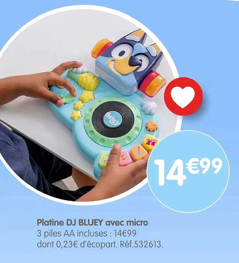 Platine DJ BLUEY avec micro