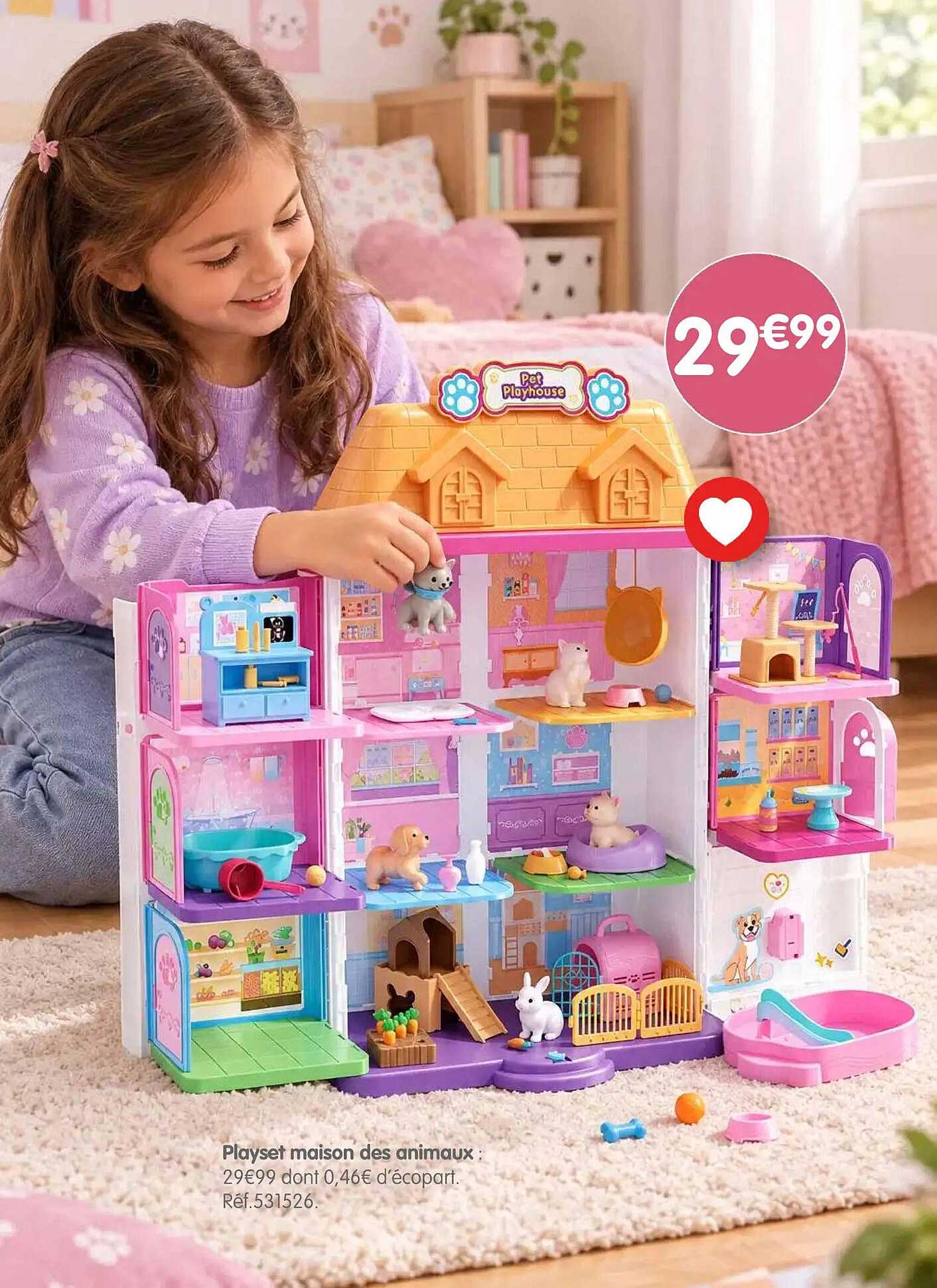 Playset maison des animaux