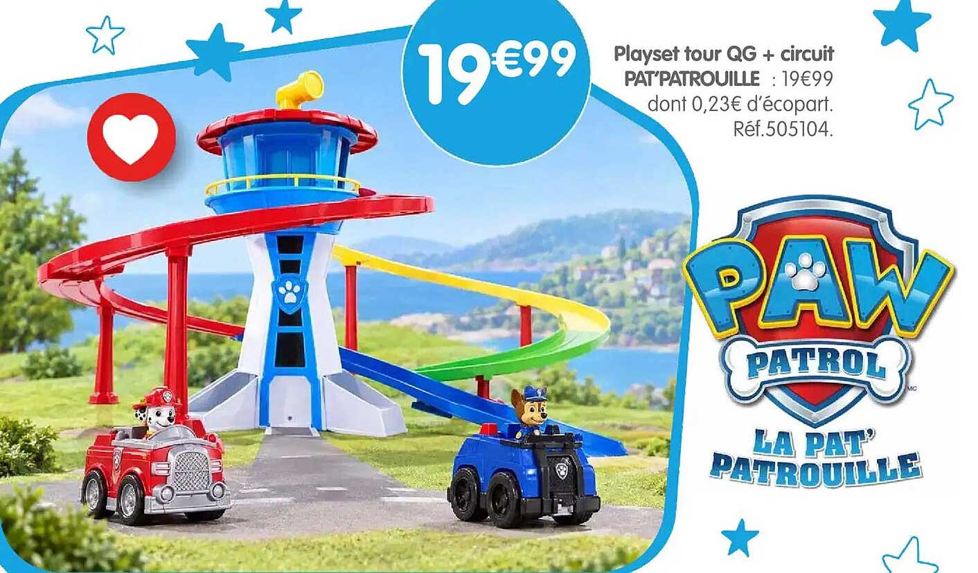 Playset tour QG + circuit PAT’PATROUILLE