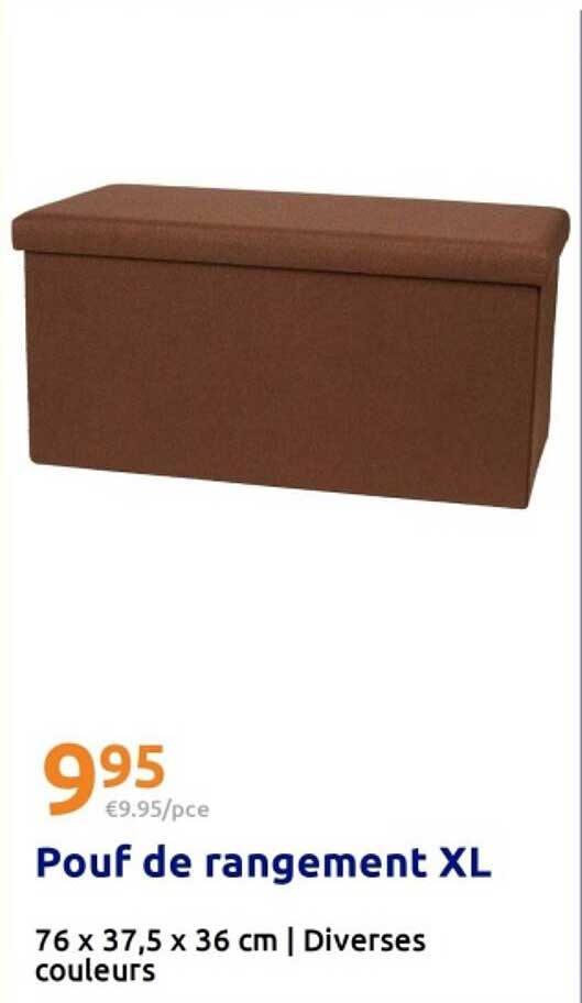 Pouf de rangement XL