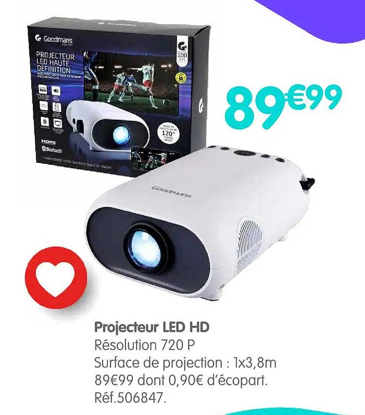 Projecteur LED HD