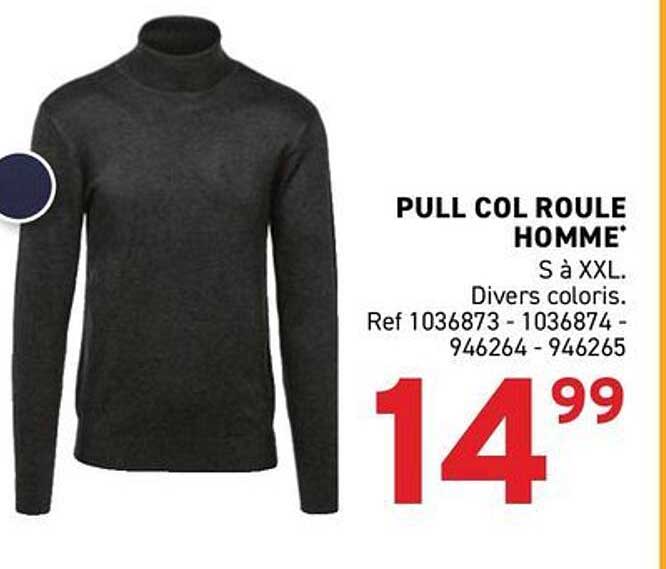 PULL COL ROULÉ HOMME