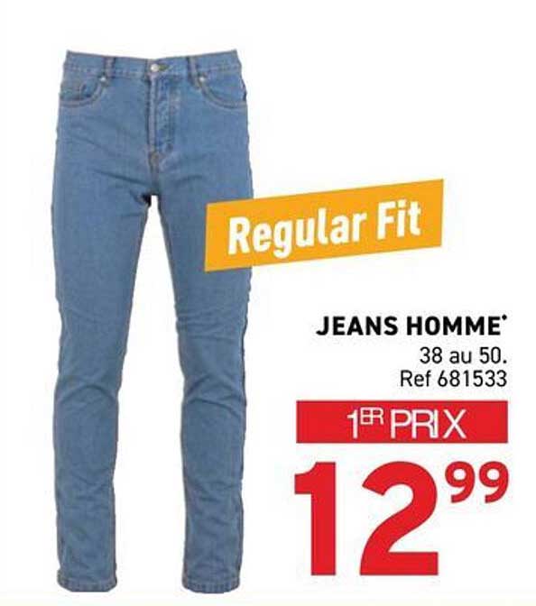 Regular Fit JEANS HOMME 38 au 50. Ref 681533 1ER PRIX