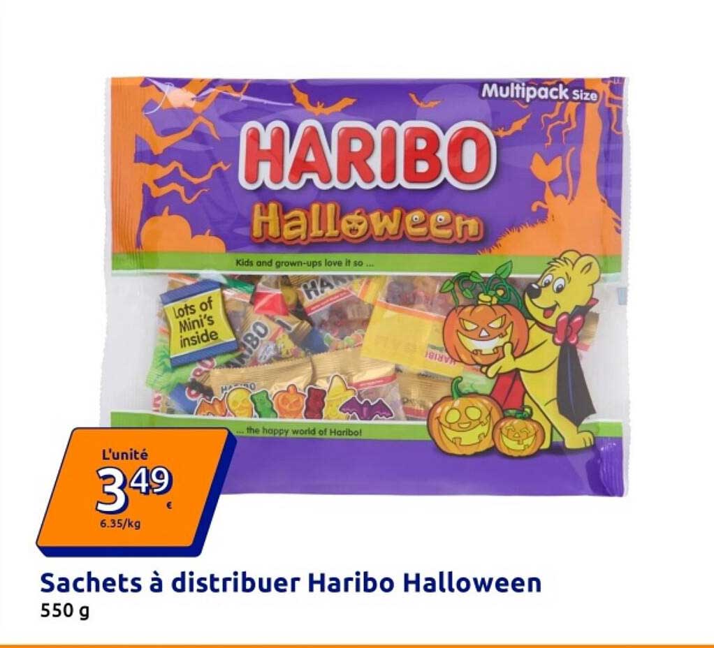 Sachets à distribuer Haribo Halloween 550 g