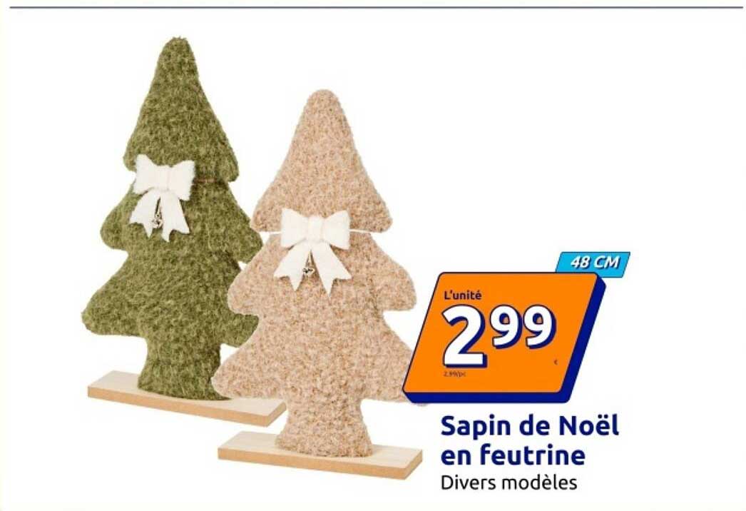 Sapin de Noël en feutrine