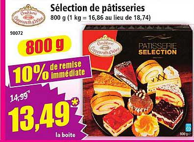 Sélection de pâtisseries