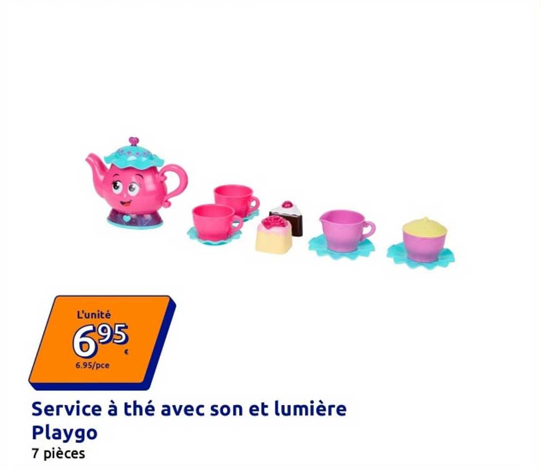 Service à thé avec son et lumière Playgo