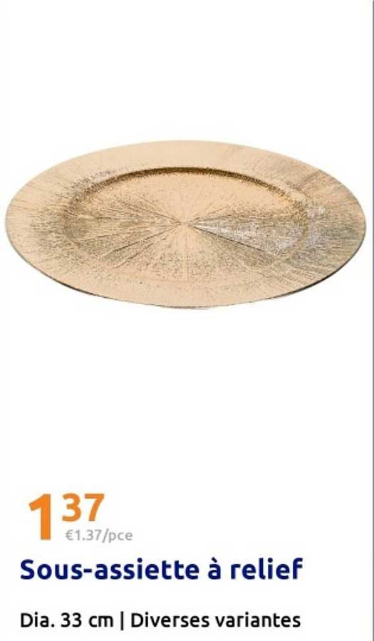 Sous-assiette à relief