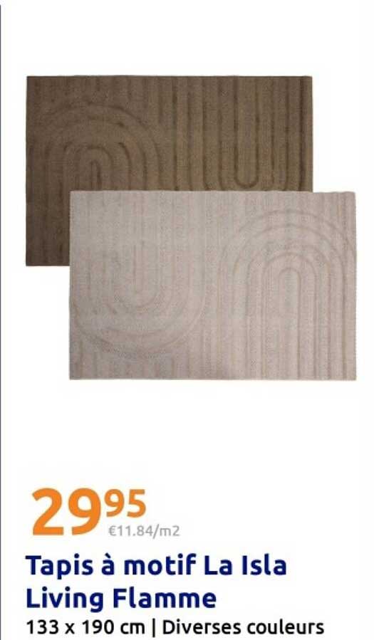 Tapis à motif La Isla Living Flamme