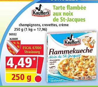 Tarte flambée aux noix de St-Jacques