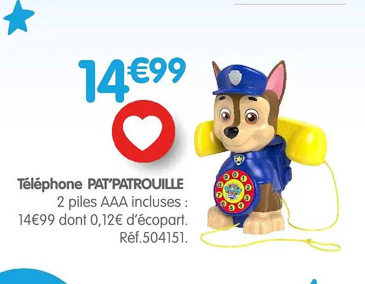 Téléphone PAT’PATROUILLE