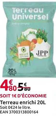 Terreau enrichi 20L
