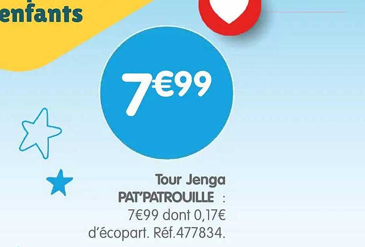 Tour Jenga PAT'PATROUILLE :