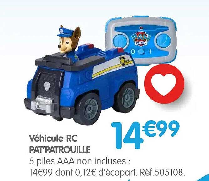Véhicule RC PAT'PATROUILLE