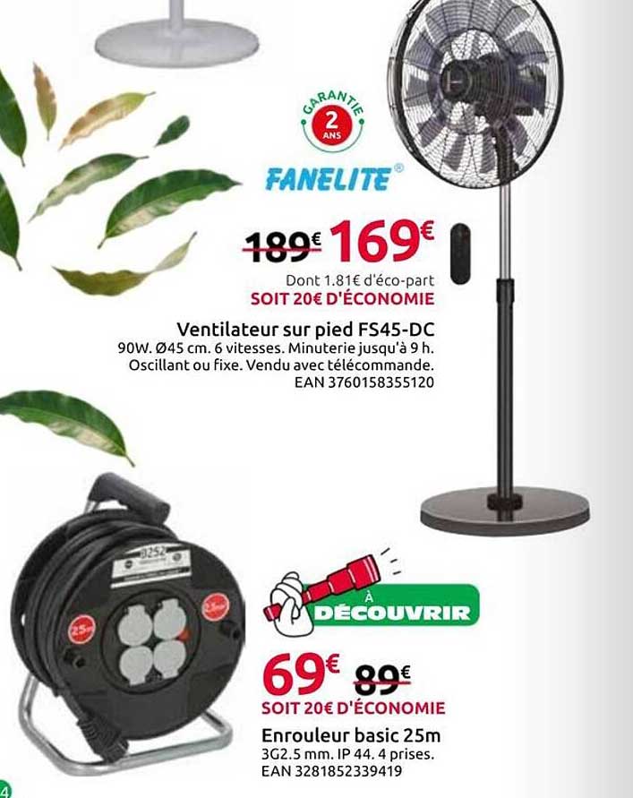 Ventilateur sur pied FS45-DC